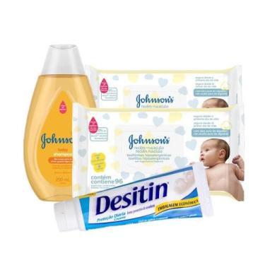 Imagem de Johnson's Baby Toalhinhas RN 192 unidades + Shampoo + Desitin 113g