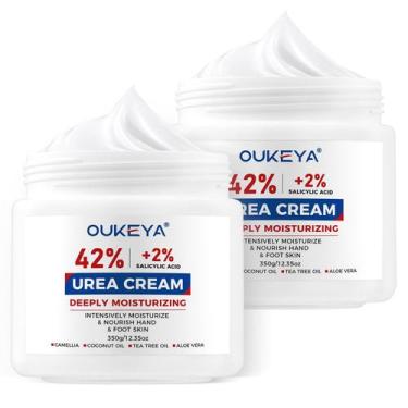 Imagem de Crema para Pies y Manos OUKEYA Urea 42% con Ácido Salicílico 2% 350ml 