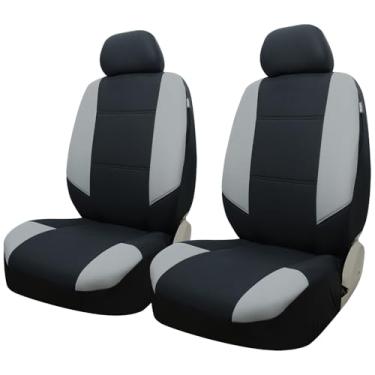 Imagem de Champlus Capas de assento de carro com espuma extra grossa acolchoada, malha respirável, 2 capas de assento dianteiras, ajuste universal, carros sedãs automotivos, SUVs, caminhões, mini vans