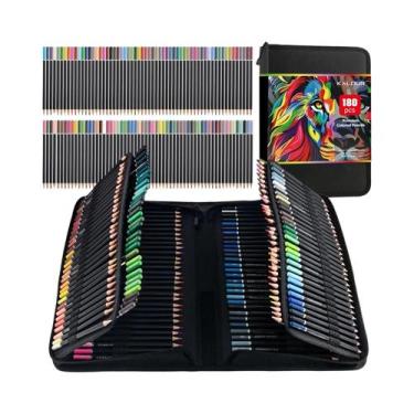 Imagem de Conjunto De Lápis De Cor Premium De 72/120 Cores Com Ponta Macia Quali