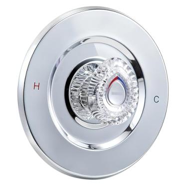 Imagem de Kit de acabamento de chuveiro T470, compatível com a série Moen Chateau, para kit de acabamento de chuveiro 1225, acabamento de válvula de banheira/chuveiro, inclui escudo, tubos, parafusos e alça de