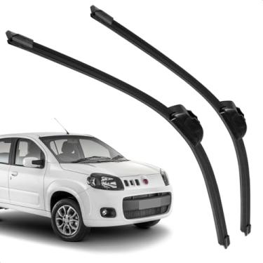 Imagem de Par Palheta de Silicone Dianteira Limpadora de Para-brisa Uno Vivace 2011 A 2014