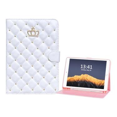 Imagem de Poeme Creation Capa para iPad de 9,7 polegadas 2018/2017 (6ª/5ª geração) com suporte para lápis, suporte de vários ângulos, despertar/hibernar automaticamente, serve para iPad Pro 9.7/Air 2/Air 1