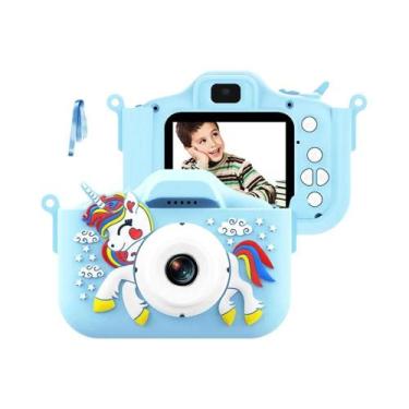 Imagem de Câmera Infantil De Unicórnio 32MP 1080P HD Brinquedo Digital Para Cria