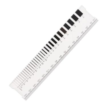 Imagem de Medidor de largura de rachadura de concreto com régua métrica de 31 medições de precisão em mm para uso interno e externo