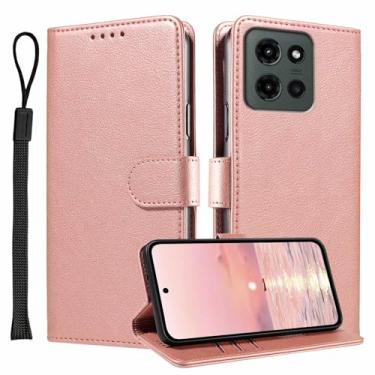 Imagem de JanCalm Capa carteira para Moto G 2025/2026, capa para Moto G Play 2026, bloqueio RFID, porta-cartões/compartimentos para dinheiro, fecho magnético, protetor de telefone de couro, suporte de capa flip