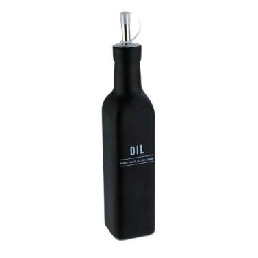 Imagem de Galheteiro de Vidro 300ml Manhattan OIL Preto - Tudo em Caixa