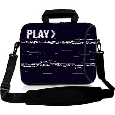 Imagem de RICHEN Bolsa carteiro bolsa de transporte com alça bolso acessório serve para laptops/notebooks/tablet/ipad infantil (11-13,3 polegadas, reprodução)