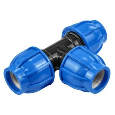 Imagem de Tê 90º de Compressão 20 mm Tramontina para Mangueiras de PEAD Tramonti