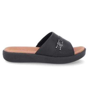 Imagem de Chinelo Usaflex Feminino Plataforma Slide em Couro-Feminino