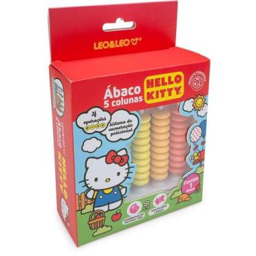 Imagem de Contador ábaco Hello KITTY 5 Colunas com 50 Argolas