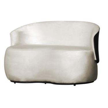 Imagem de Poltrona Namoradeira 2 Lugares Orgânica Design Beatriz Composê Veludo 