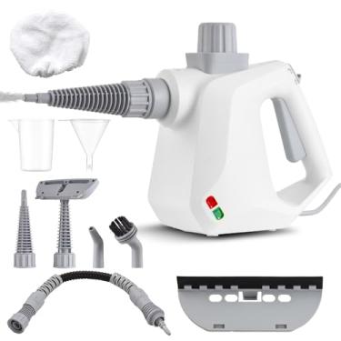 Imagem de Limpador de vapor natural portátil com pressão para múltiplas superfícies 9 acessórios casa vaporizadores limpeza portáteis cabo ergonômico 8 pés