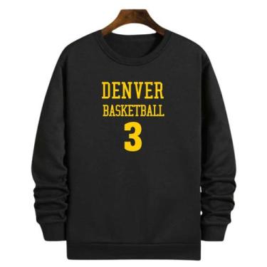 Imagem de Blusa Moletom Gola Basquete Denver Basketball número 3 - Loja Click Ca