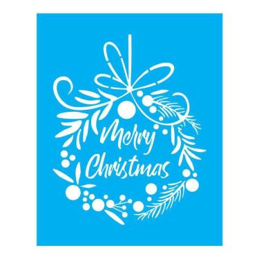 Imagem de Stencil Tamako Merry Christmas - 20X25Cm - Ref B786
