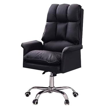 Imagem de Cadeira de mesa de escritório, cadeira de mesa ergonômica para computador com suporte lombar, cadeira de estudo giratória executiva com encosto alto, cadeiras de tarefas com braços, altura ajustável