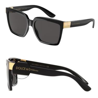 Imagem de DOLCE & GABBANA DG6165 Óculos de sol com logotipo de letras quadradas com kit de óculos de luxo