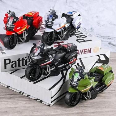 Imagem de Brinquedo De Moto De Inércia Para Meninos, Veículo De Serviço Da Cidad