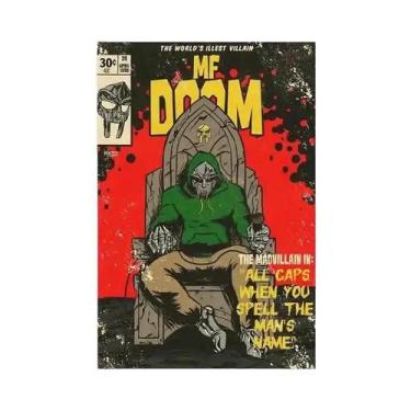 Imagem de Pôster De Arte Em Tela Da Banda De Hip Hop MF Doom, Decoração Estética