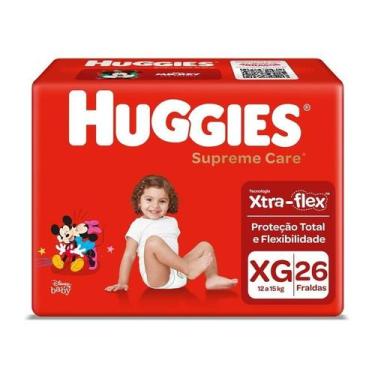 Imagem de Fralda Huggies Supreme Care Mega Xg 26 Unidades, XG, 26
