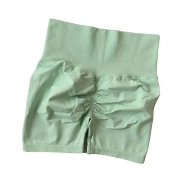 Imagem de Shorts Esportivos De Cintura Alta Para Mulheres, Modelagem Que Levanta