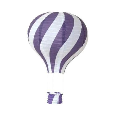 Imagem de Lanternas De Papel Em Forma De Balão De Ar Quente DIY De 12 Polegadas 