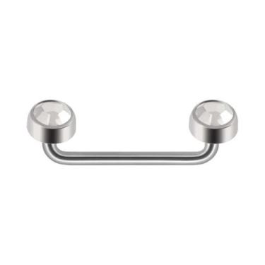 Imagem de Piercing Dermal De Titânio 14G Com Dupla Esfera E Cone Rosqueado Inter