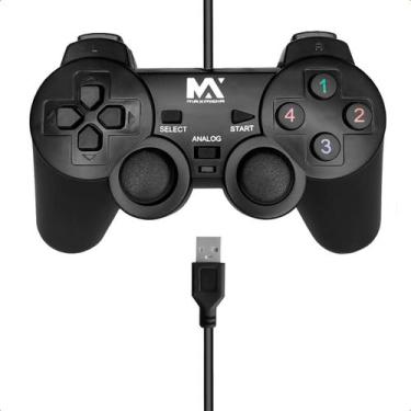 Imagem de Controle Compatível Com Usb Joystick Analógico Pc E Notebook Cor Preto