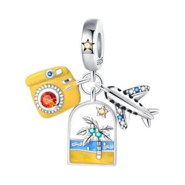 Imagem de Berloques De Prata 925 Com Formato De Golfinho, Caranguejo E Barco Par