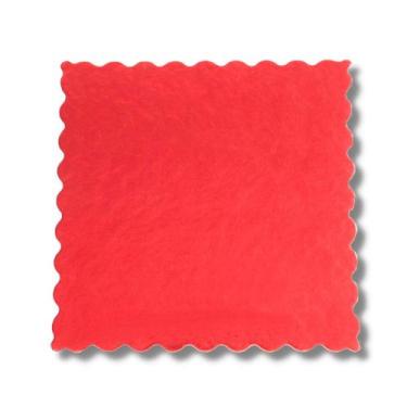 Imagem de Base Laminada Vermelha Para Bolo Quadrado 32x32 50 Unidades - TAMAROZZ