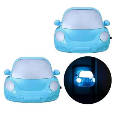 Imagem de kit 2 Abajur De Tomada Infantil Quarto Luz Noturna Led Carro - Zein Im