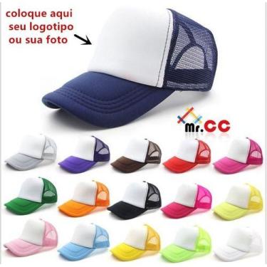 Imagem de Bonés Trucker Liso Aba Curva Sublimação Personalização Tela - Mr.Cc, Ú