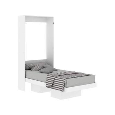Imagem de Cama Articulada de Solteiro com 2 Nichos CM8015 Branco - Tecno - Tecno