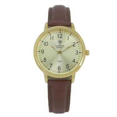 Imagem de Relógio Unissex Tuguir Analógico Imperium TG30511 Dourado e Marrom-Masculino