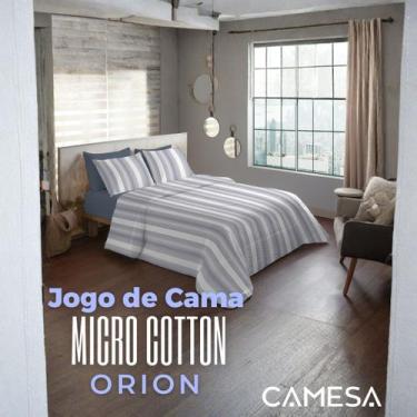 Imagem de Jogo de Cama Queen 4 Peças Camesa Micro Cotton 180 Fios Lençol com Elá