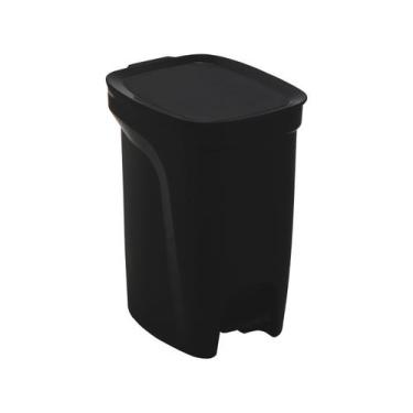 Imagem de Lixeira Cesto Para Banheiro Cozinha Escritorio Grande Com Pedal 10 Lit