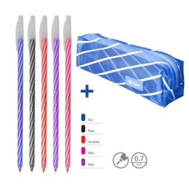 Imagem de Kit Estojo CIS Spiro + 05 Canetas CIS Spiro - 0.7mm