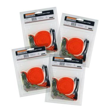 Imagem de Kit 4 Unid Cinta Carga Com Catraca 4,5 Metros X 25mm Starfer