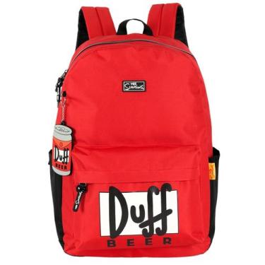 Imagem de Mochila Escolar Costas Hommer SIMPSONS Original, Vermelho