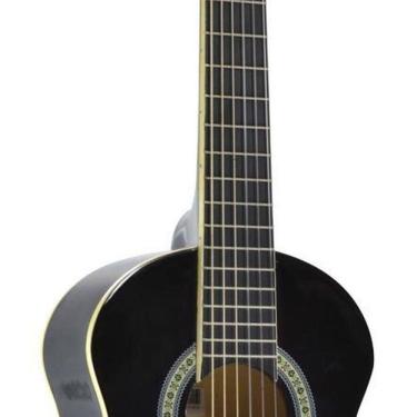 Imagem de Violão Infantil 1-4 1-4 Nylon 30 POL Nr-bk Preto com 6 Cordas e Tarraxas Clássicas Niqueladas Preto