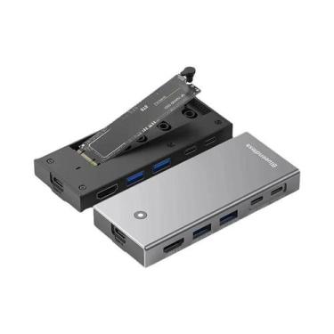 Imagem de Estação De Docking USB C Blueendless M2 SATA NVMe SSD Com HDMI 4K 60Hz