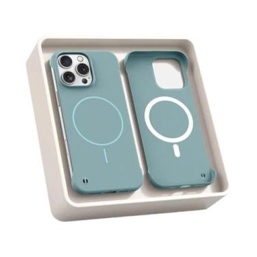 Imagem de Capa Ultrafina Fosca Sem Borda Em PC Para iPhone Magsafe 17 16E 16 15 