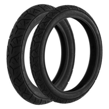Imagem de Kit Pneu Pro Tork Str 7000 Dian(2.50-17 M/c 38p) e Tras(80/100-14 M/c 