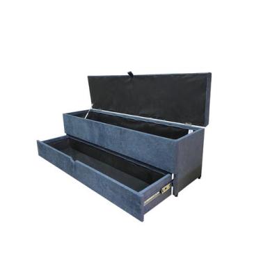 Imagem de Recamier puff baú sapateira e gaveta 1,58 cm para cama queen size - ci