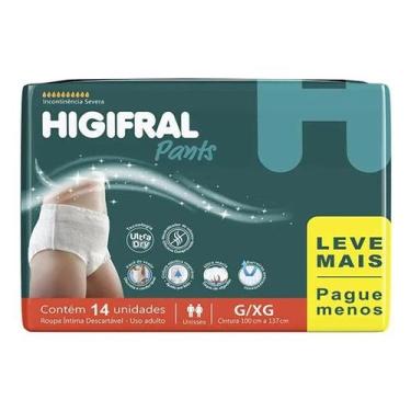 Imagem de Roupa Íntima Adulto Higifral Pants G/EG com 14 unidades