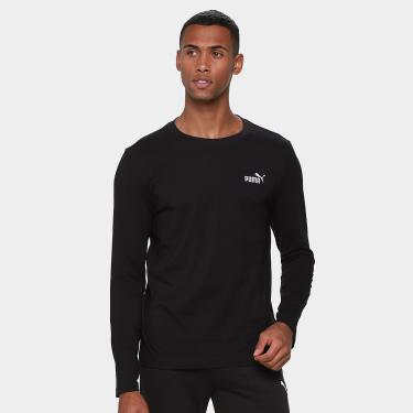 Imagem de Camiseta Puma Ess No. 1 Longsleeve Masculina-Masculino
