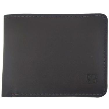 Imagem de Carteira Masculina de Couro Marrom Porta Moeda Cartão Lisa Veneza Brio