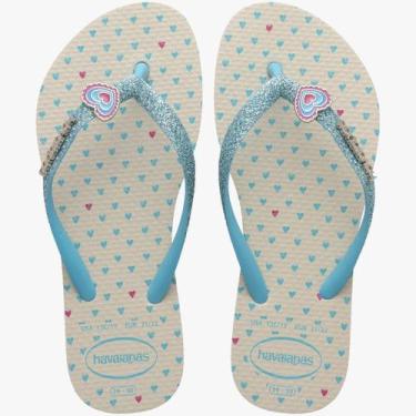 Imagem de Chinelo Havaianas Glitter Ii Fc Juv., Bege, Palha, 33/34