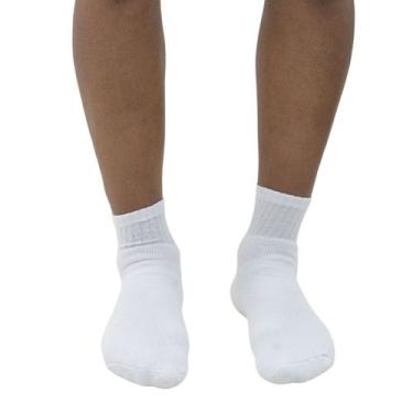 Imagem de Kit com 6 Pares de Meia Masculina Cano Médio Trifil, 39 a 43, Cinza, P
