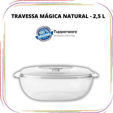Imagem de Tupperware Travessa Mágica Plus Policarbonato - 2,5 l, Transparente